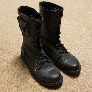 Roxy lace up/zip up boots